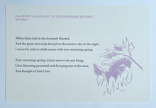 Load image into Gallery viewer, Whitman/Burchfield Broadsides