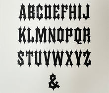 Load image into Gallery viewer, Gothic Tuscan Pointed Wood Type Specimen