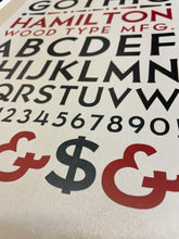 Load image into Gallery viewer, Bernhart Gothic Specimen Poster Print